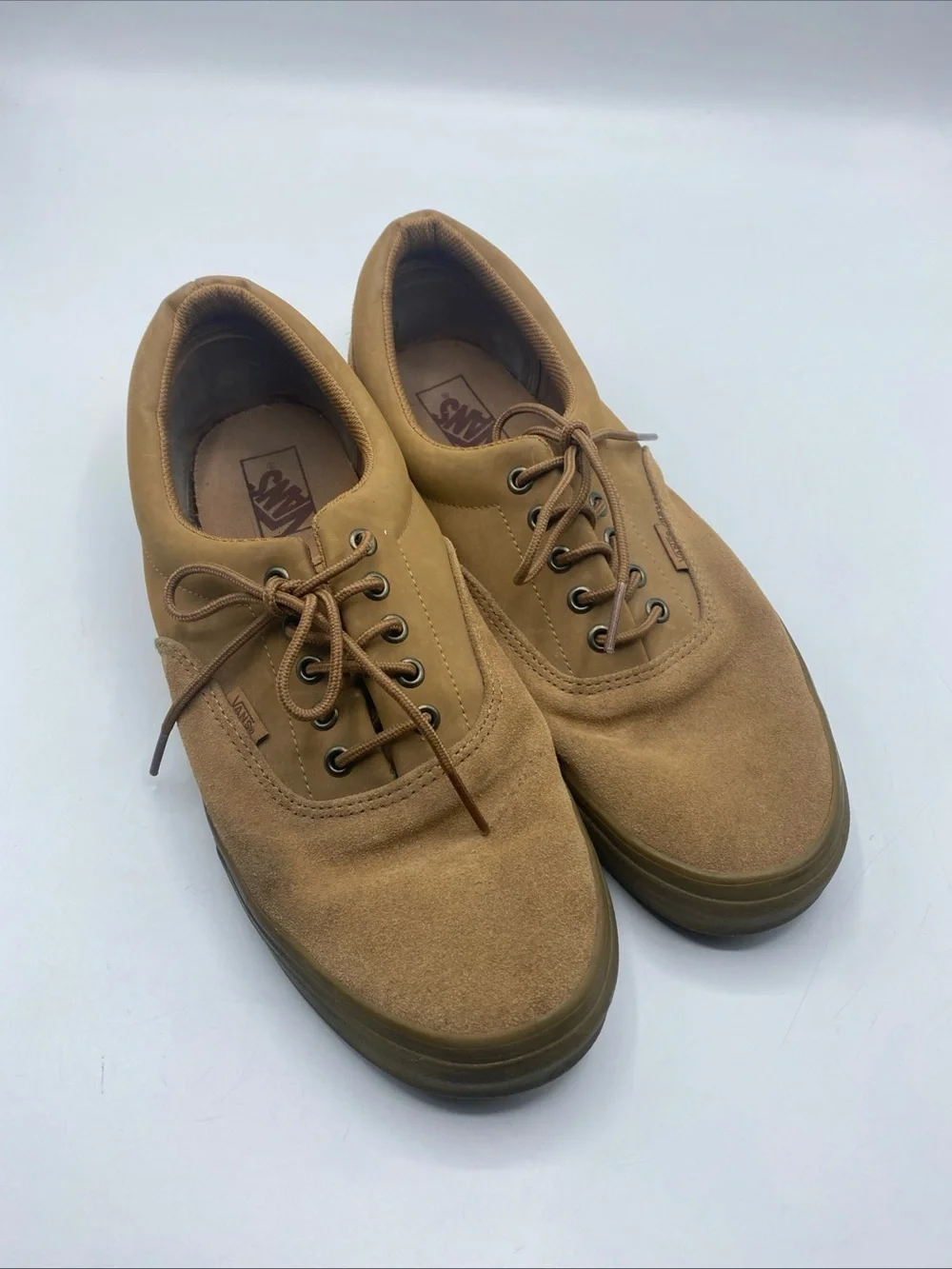 VANS Era Suede Buck Tobacco Brown Gum Men's 13 Casual Tennis Shoe Skater Sneaker